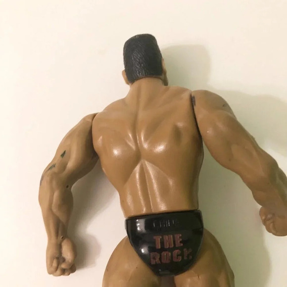 Vintage 1996 The Rock WWF Wrestling Action Figure Dwayne Johnson Jakks Loose - Picture 9 of 16